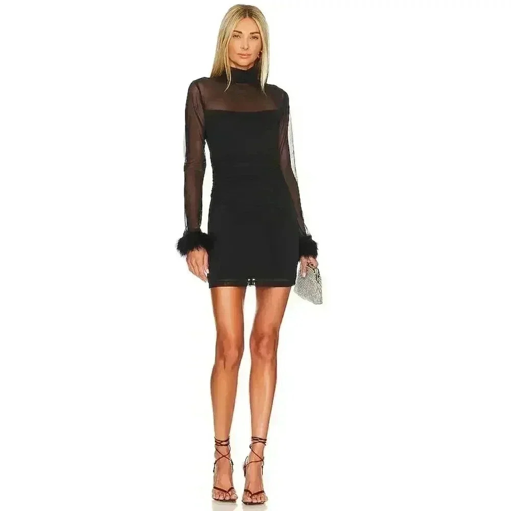 Amanda Uprichard Black Mini Dress